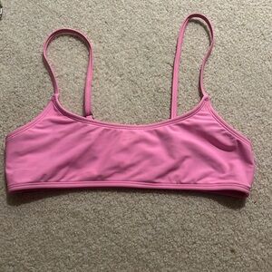 Shein bikini top, pink, size Small